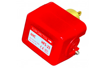 HFS-25 (DFS-25A/ WFS-1001-H/WFS-8001-H) max 1Mpa/max 100°C 1" Датчик реле протока лепестковый